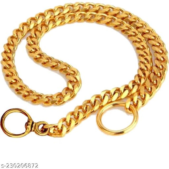 Metal Coller Chain for Dog (Multicolor, 18 inches)